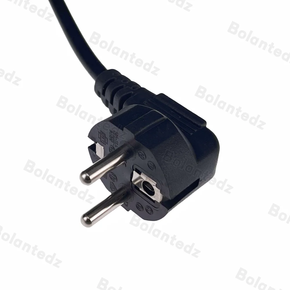 Bolantedz 1,5 M Cable de alimentación con enchufe europeo 16A Cable semiacabado de cola desnuda estándar europeo Cable de alimentación de cobre cuadrado de 3 pines 0,75 - imagen 2