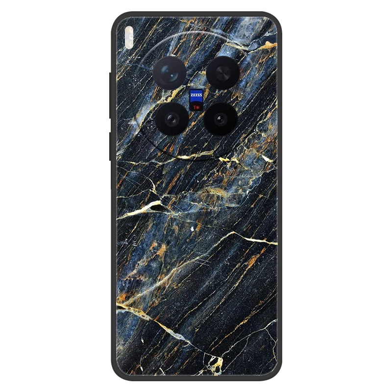Para VIVO X300 Pro funda de silicona mate suave pintada de mármol contraportada para Vivo X300 carcasa protectora completa para teléfono X 300 X300 PRO - imagen 5