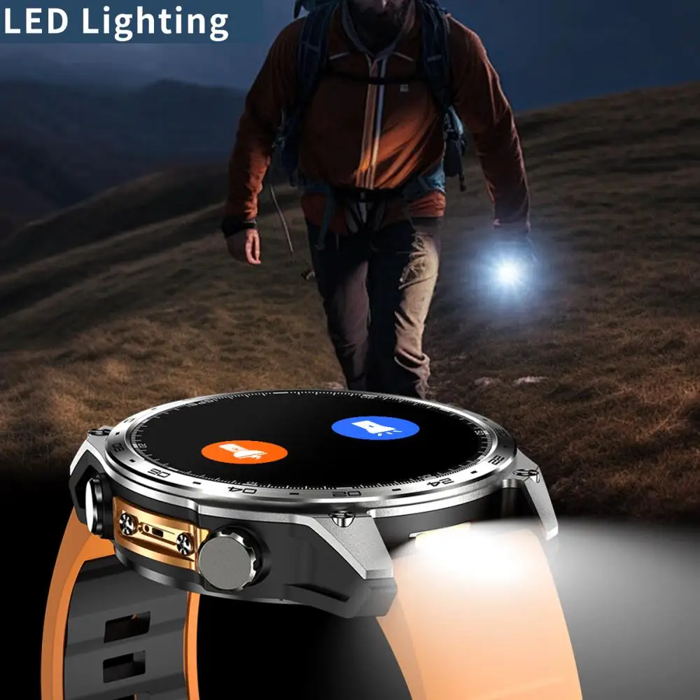 Nuevo reloj inteligente AMOLED con GPS, aplicación deportiva, descarga de 4GB de memoria, mapa sin conexión, resistente al agua, MP3, MP4, iluminación LED, reloj inteligente con dientes azules - imagen 4