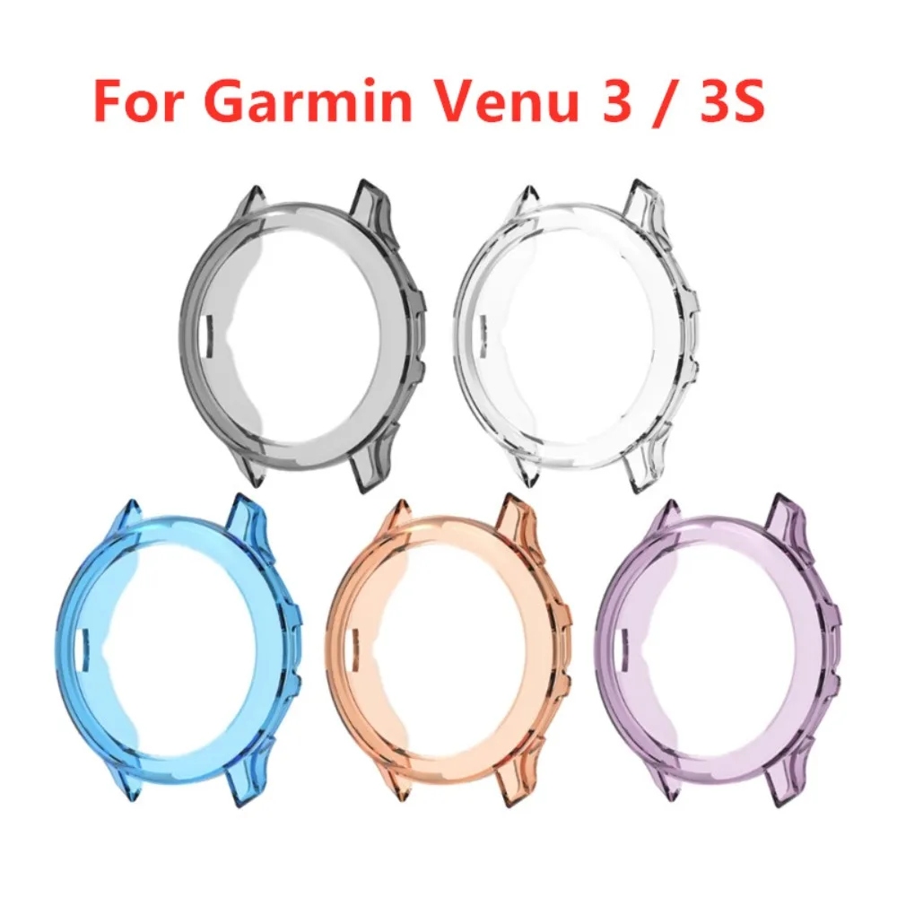 Funda protectora de TPU para reloj inteligente Garmin Venu 3/3S, carcasa de marco de parachoques suave, accesorios para Garmin Venu 3/3S - imagen 2