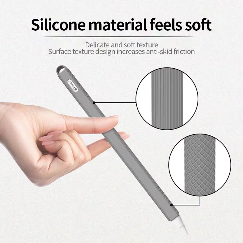 Para Apple Pencil de segunda generación, soporte de silicona suave, estuche para lápices de Apple, piel para lápiz, iPad, pantalla táctil, funda para bolígrafo, accesorios para iPad - imagen 5