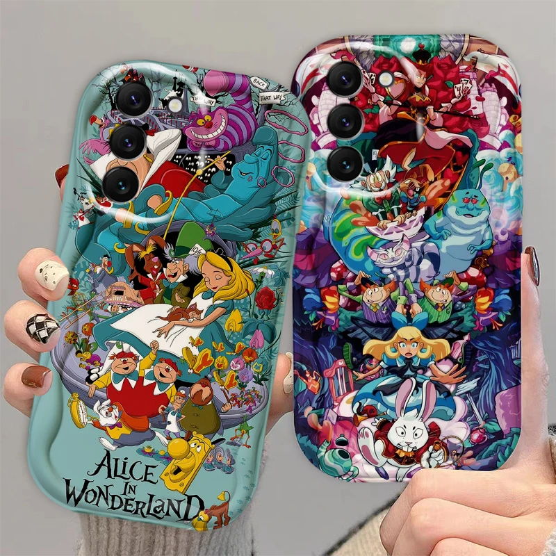 Funda de Alicia en el país de las maravillas para S21, S23, S24 Ultra Plus FE, A55, A35, A25, A05S, A54, A53, A52, A33, A32 - imagen 4