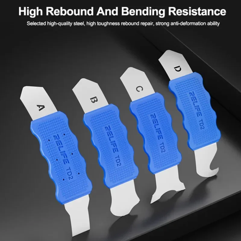 RELIFE-Juego de herramientas de desmontaje multifuncional TD2 Pro, para reparación de teléfonos móviles, agarre de silicona antideformación, cuchillas multiángulo - imagen 4