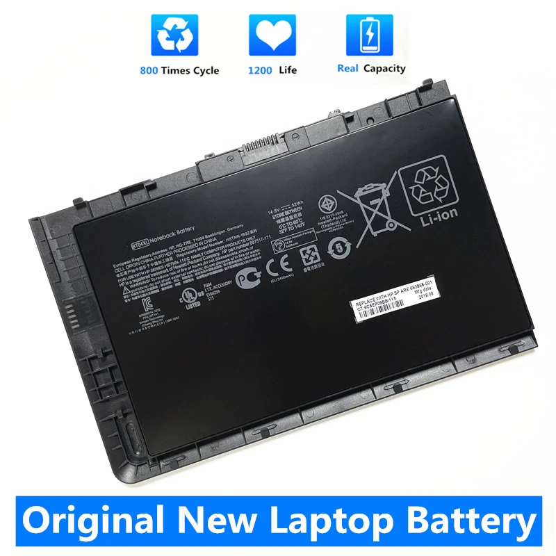 CSMHY-Batería de portátil BT04XL, 52WH, para HP Elitebook Folio, 9470M, 9480M, 687945-001, recargable, BT04052XL-PL, Li-ion