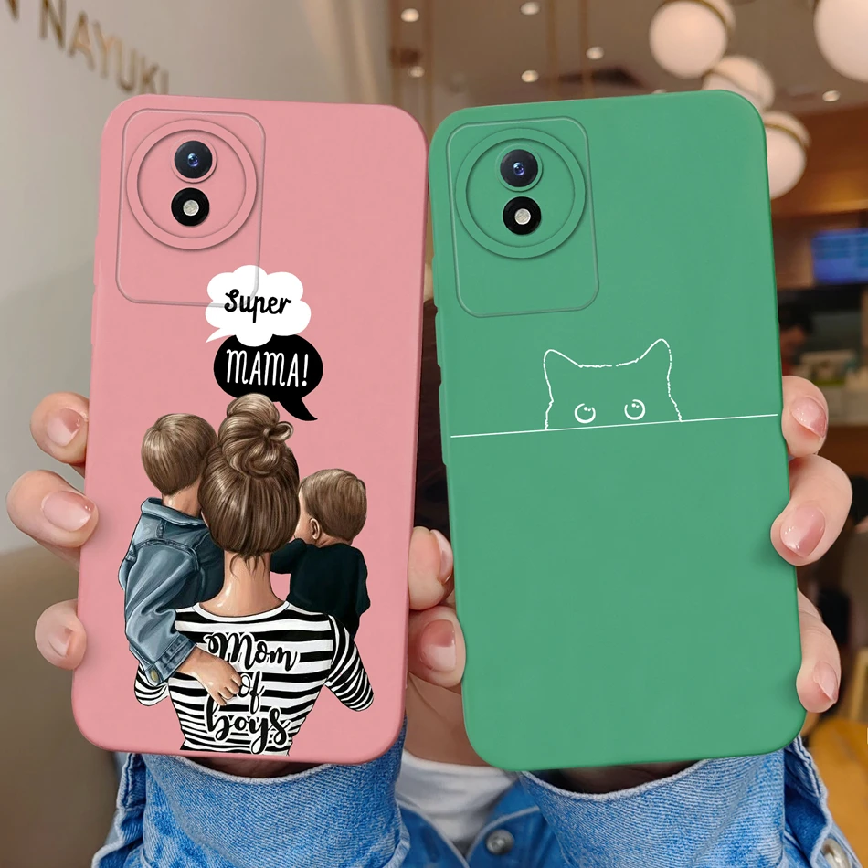 Funda para Vivo Y02, Y02A, Y02S, protección completa, silicona líquida suave, Funda trasera antideslizante para VivoY02 Y 02, Funda bonita - imagen 3