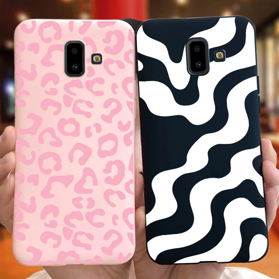 Funda de silicona suave para Samsung Galaxy J6 Plus 2018, bonita funda de TPU con patrón de flor Buttefly para Samung J6 J 6 J6Plus - imagen 4