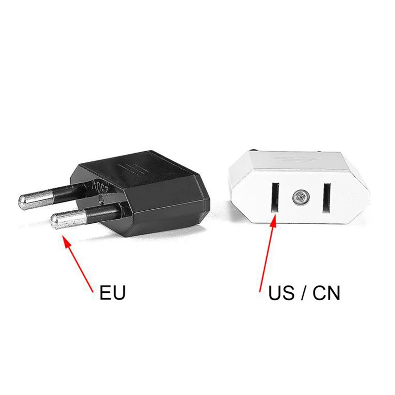 Conector de EE. UU. a enchufe europeo, cargador de viaje, adaptador de toma de corriente, enchufe convertidor de carga de regulación europea de EE. UU. a Europa - imagen 4