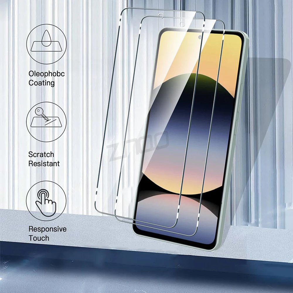 5 uds vidrio templado para Xiaomi Redmi Note 14 13 12 11 10 Pro 11s 10s Protector de pantalla Redmi Note 9 8 Pro 9s 9A 9T 10T 9C 10C 12C - imagen 3