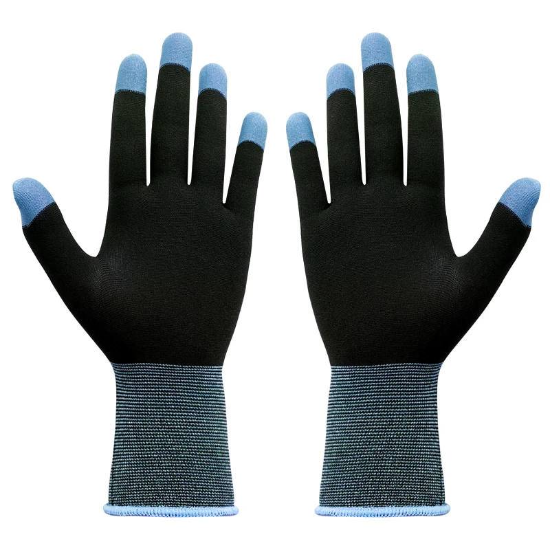 1 par de guantes de cinco dedos guantes altamente sensibles mitones antisudor transpirables mantener caliente para PUBG E-Sports Sara guantes para juegos - imagen 4