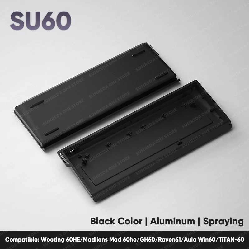 Wooting 60HE Mad 60he GH60 carcasa de teclado de aluminio 60% diseños de teclas funda de teclado para teclado Mad60 Raven61 Aula Win60 GT60 - imagen 4