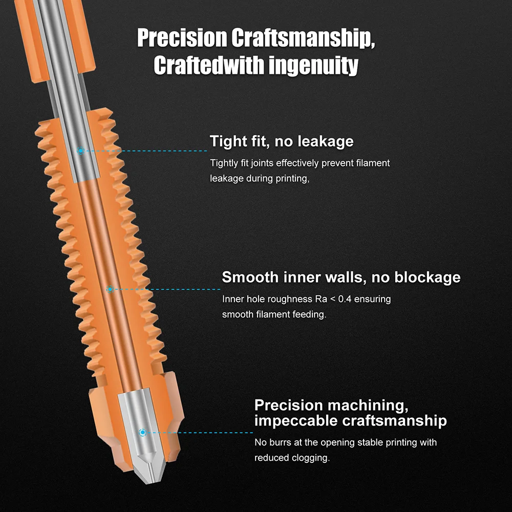 Actualización de intercambio rápido K1c unicornio para Creality K1 Max boquilla K1C/Ender 3 V3 boquilla garganta para Creality K1c Hotend piezas de impresora 3d - imagen 3
