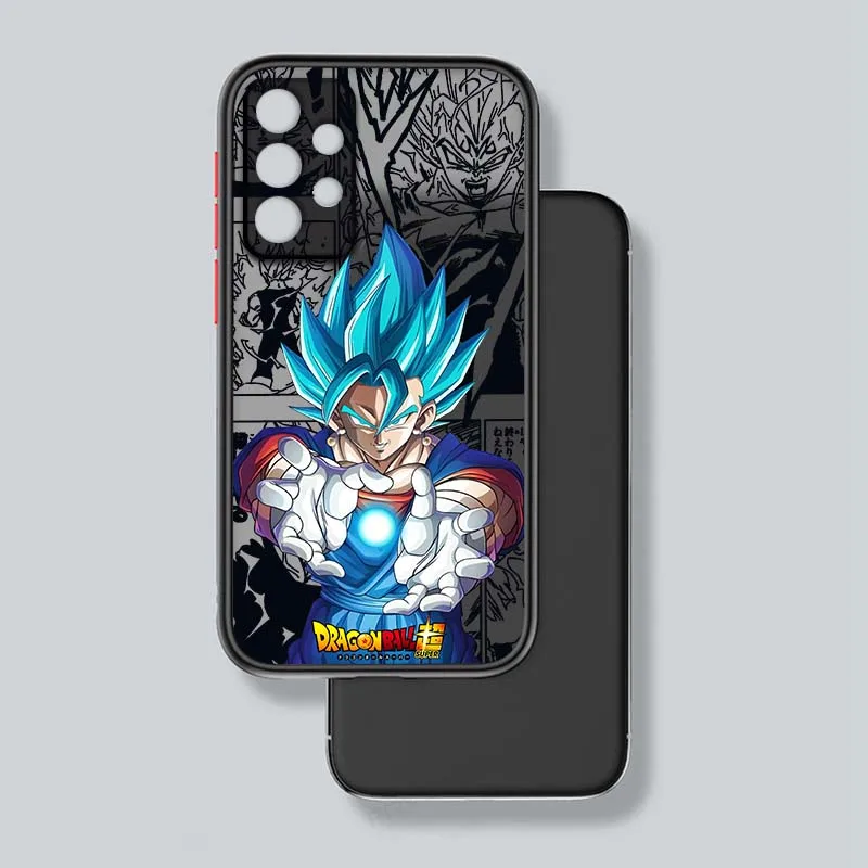 D-Dragon Ball Saiyan Anime para Samsung Galaxy A71 A55 A54 A51 A16 A06 A04e 5G funda de teléfono translúcida esmerilada - imagen 3