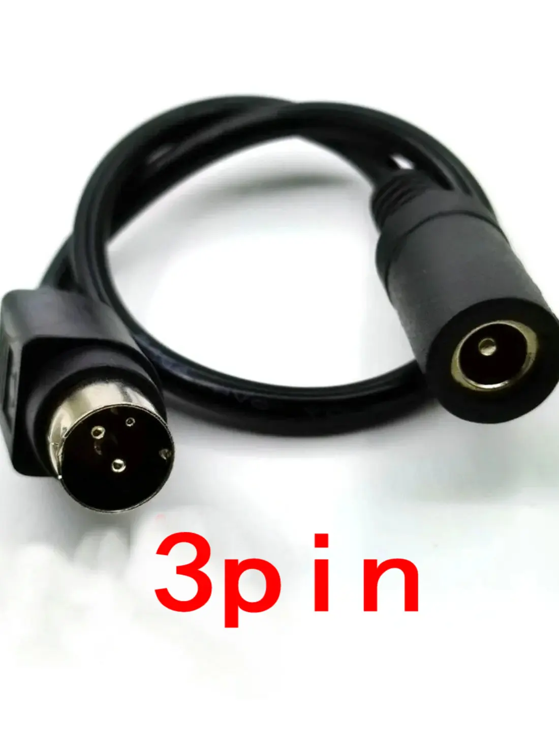 1 piezas DC hembra 5,5x2,1mm a macho Cable de 3 pines