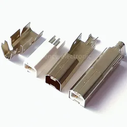 Conector USB Tipo B Macho 4 Pines Soldadura DIY Electrónica