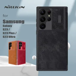 Nillkin Funda Samsung Galaxy S23 Ultra Cuero Auténtico con Tapa