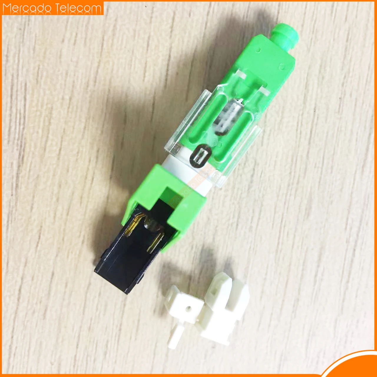 Conector rápido de fibra óptica montable en campo ESC250D FTTH SC APC, modo único, pérdida de conector rápida, menor a 0,3 dB
