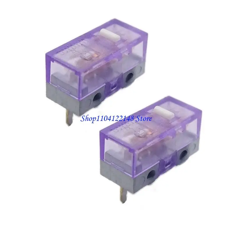 P9FA 2 uds microinterruptores ratón botones ratón HUANO contactos aleación plata 120 millones clics 3 pines - imagen 4