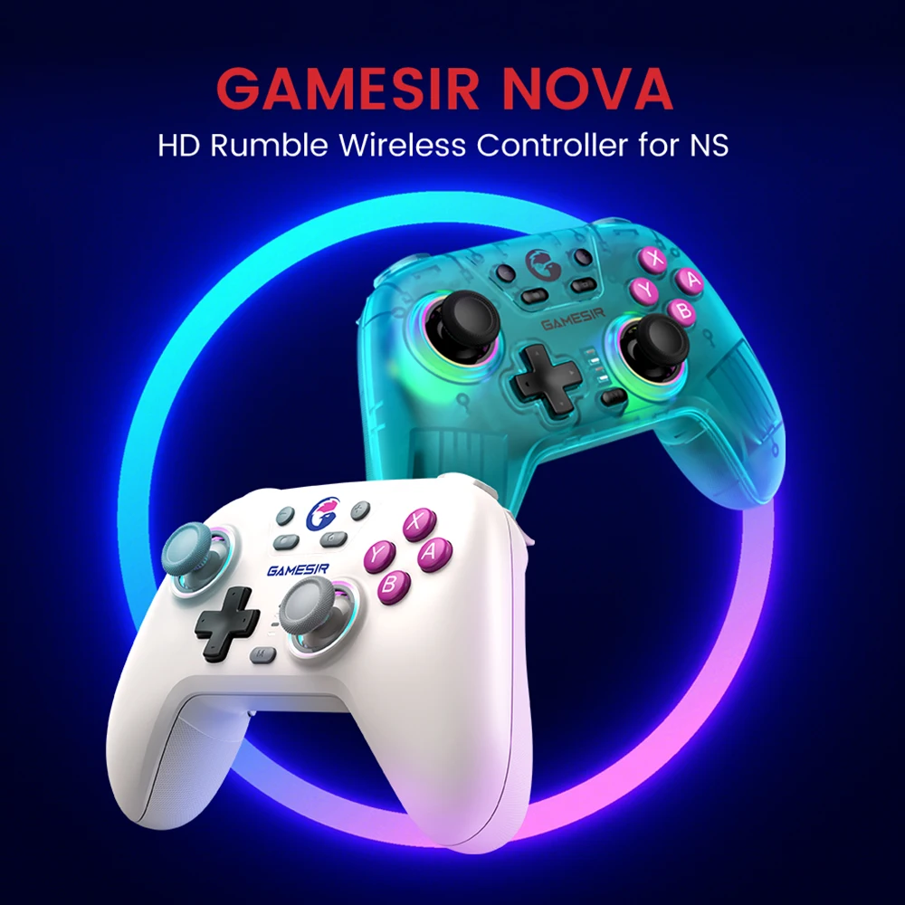 GameSir Nova controlador de interruptor inalámbrico Bluetooth Gamepad efecto Hall Joystick para Nintendo Switch iPhone Android teléfono PC - imagen 2