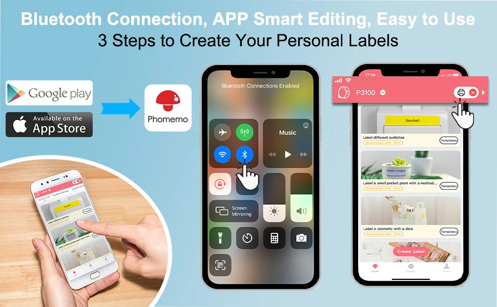 Label Maker Machine Printer Labeler with Tape