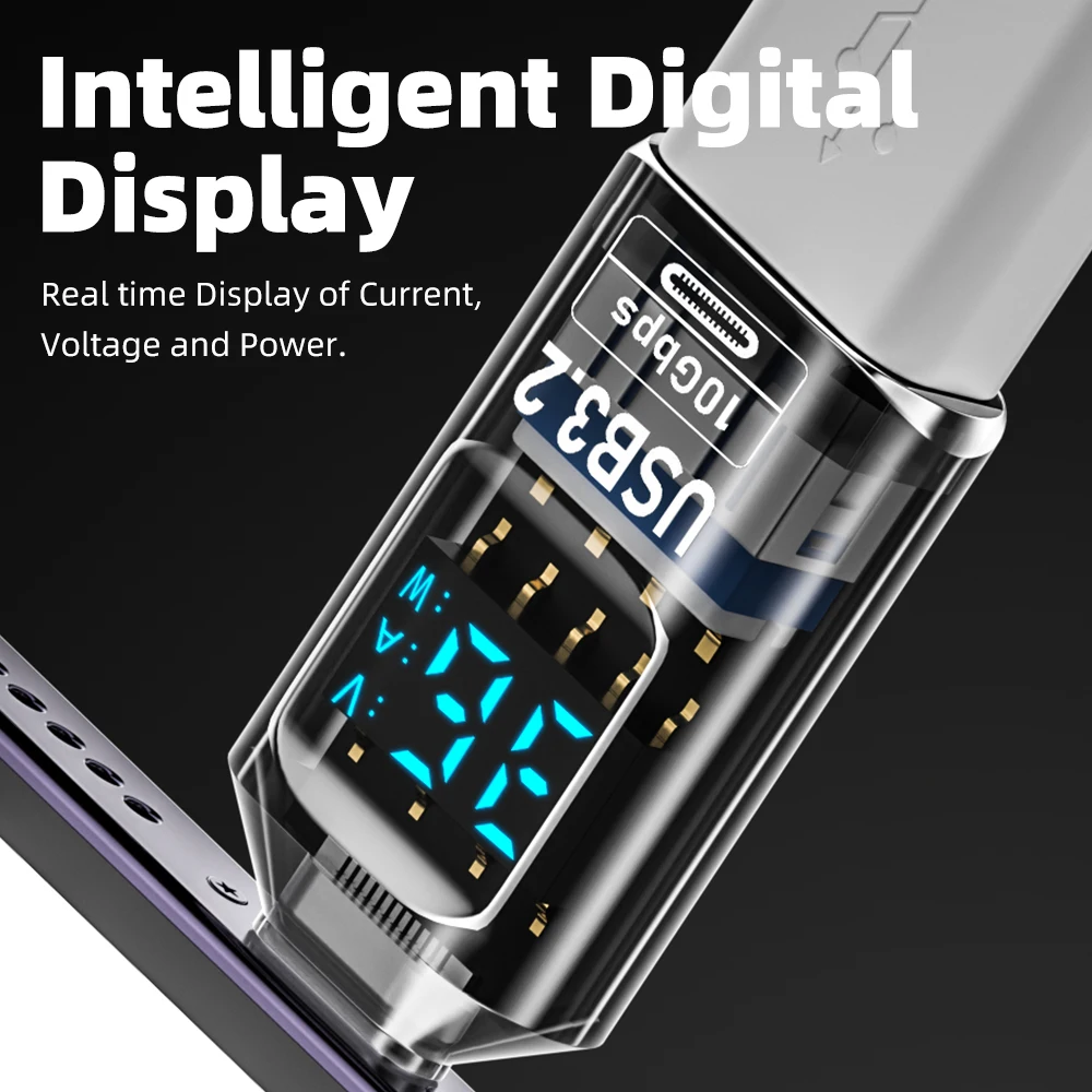 Adaptador de pantalla Digital USB3.2, convertidor USB C macho a USB hembra de 10Gbps, adaptador de datos de carga rápida para ordenador portátil iPhone16 15 - imagen 4