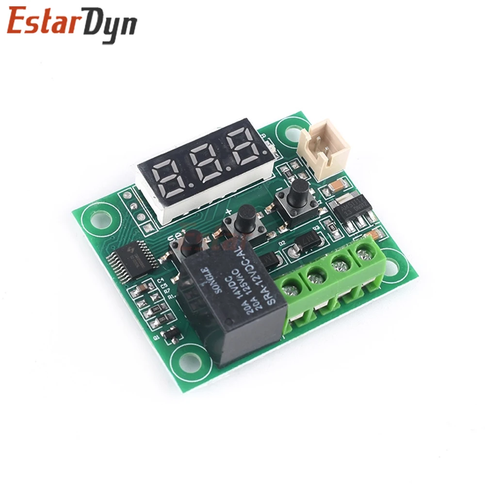 Termostato digital W1209, interruptor controlador de temperatura de 12 V CC con luz roja azul para incubadora de casero de acuario - imagen 3