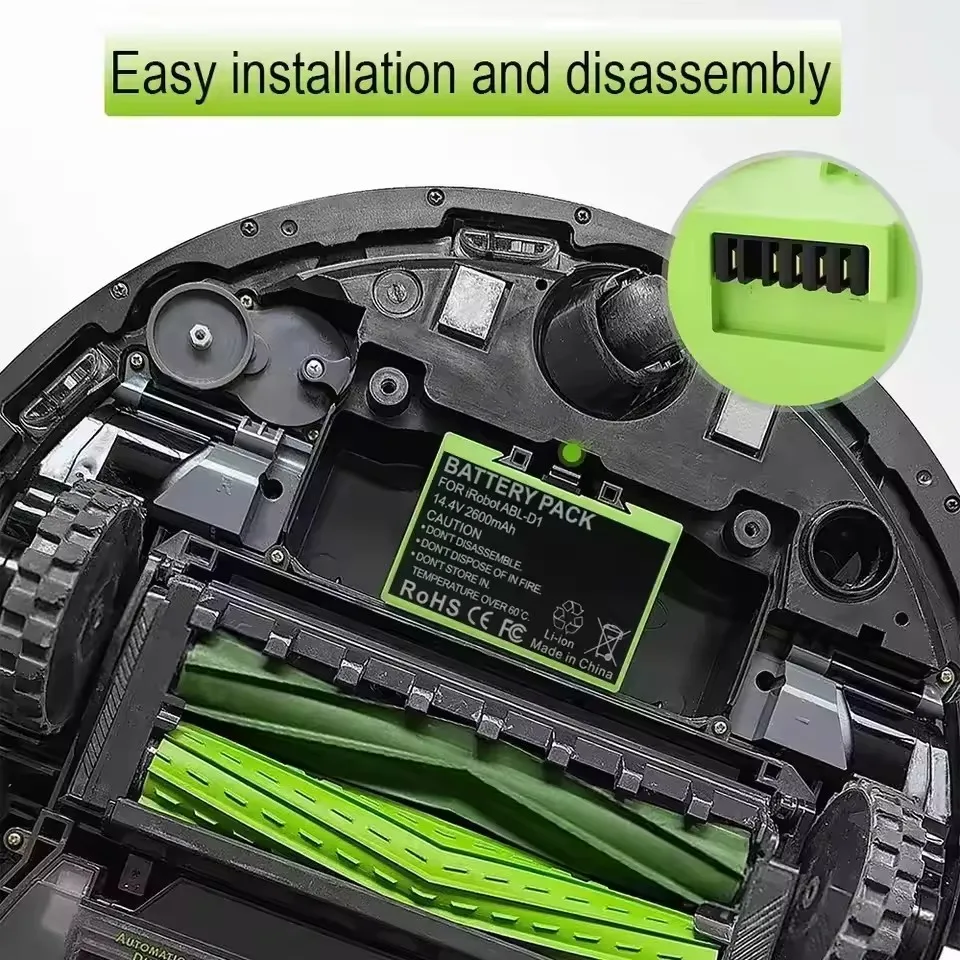 Batería de litio de 14,4 V y 12800mAh para iRobot Roomba i3 i4 i7 e5 e6 Series i3+ 3150 3550 i4+ 4150 4550 i6 i6+ 6150 6550 i7 i7+ 7150 - imagen 5