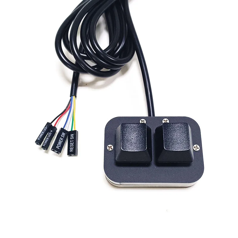 Cable de extensión de reinicio de interruptor de PC, placa base de PC RGB, interruptor de encendido externo, accesorio de caja de PC para oficina en casa - imagen 4