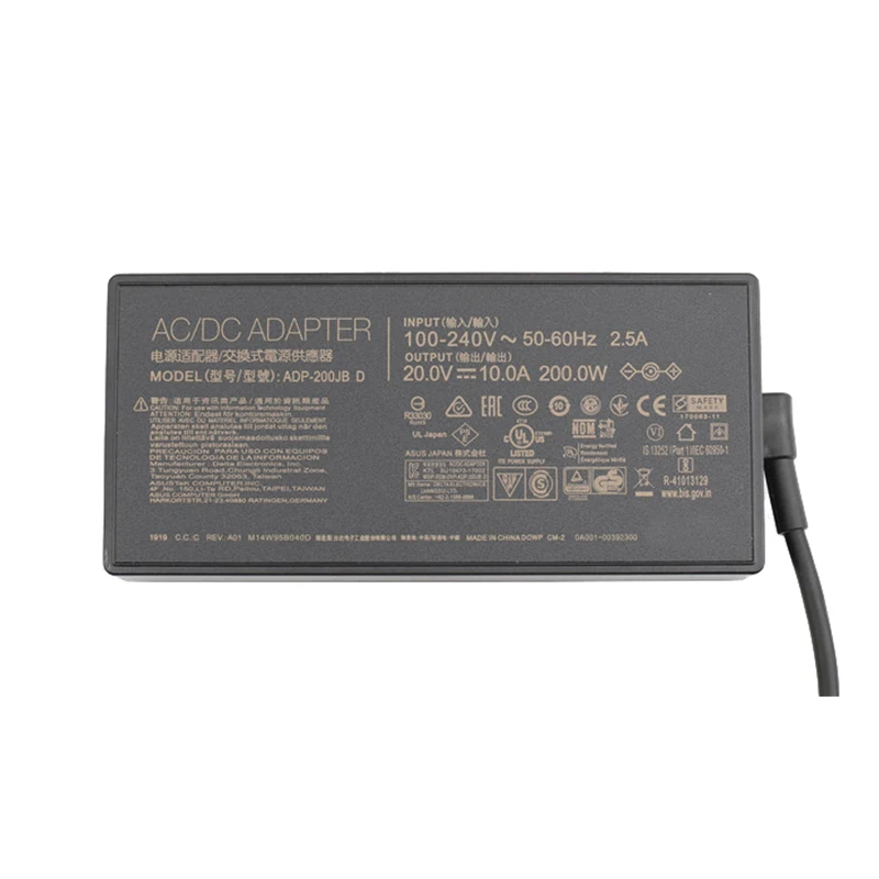 Adaptador de cargador para ordenador portátil, accesorio para Asus TUF A17, FA706QM, FA506QR, ROG Zephyrus G15, GA503Q, GA503, 20V, 10A, 200W, 6,0x3,7 MM, ADP-200JB D - imagen 4