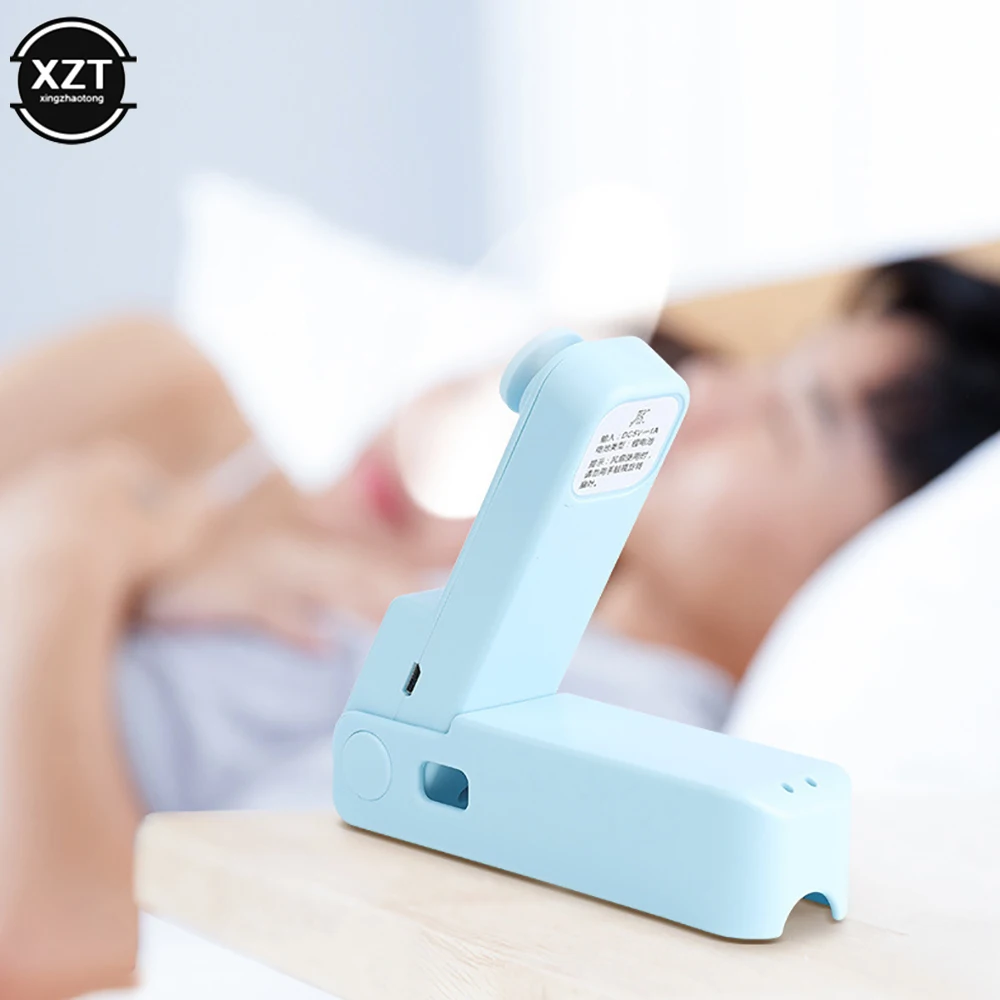 Ventilador pequeño plegable de mano con USB, dispositivo creativo y portátil, con hoja de goma suave TPE, silencioso para exteriores, ajustable en 290 ° - imagen 3