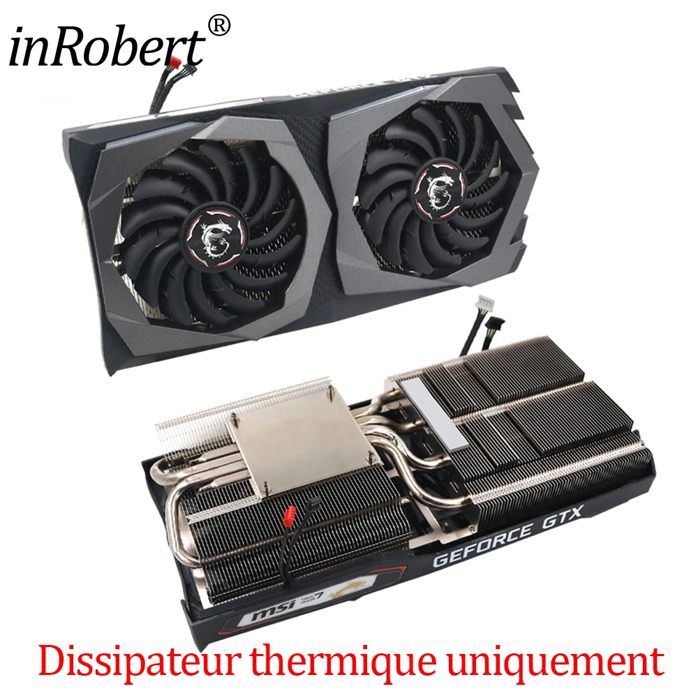 Dissipateur thermique de remplacement pour MSI GeForce GTX 1650 1650S 1660 1660S 1660Ti GAMING X 1660 Z PLUS, radiateur de refroidissement de carte graphique et vidéo - imagen 2