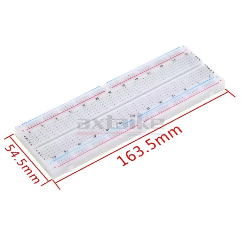 Placa de pruebas PCB sin soldadura, 400 / 830 puntos de amarre, Mini placa de prueba Universal, placa de circuito de prueba de autobús DIY para Arduino - imagen 3