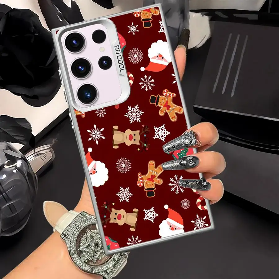 Funda trasera de teléfono para Samsung Galaxy S20 Plus Note 20 Ultra S25 S21 S23 S23 S24 FE S22 lindo Navidad - imagen 4