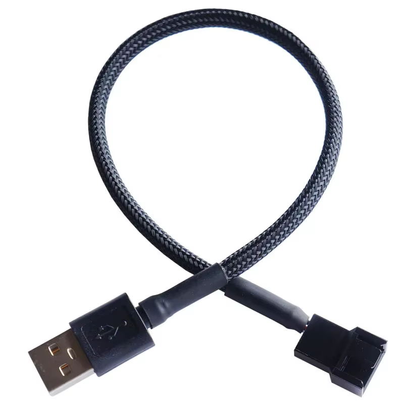 Cable Adaptador USB 4 Pines para Ventilador Caja PC