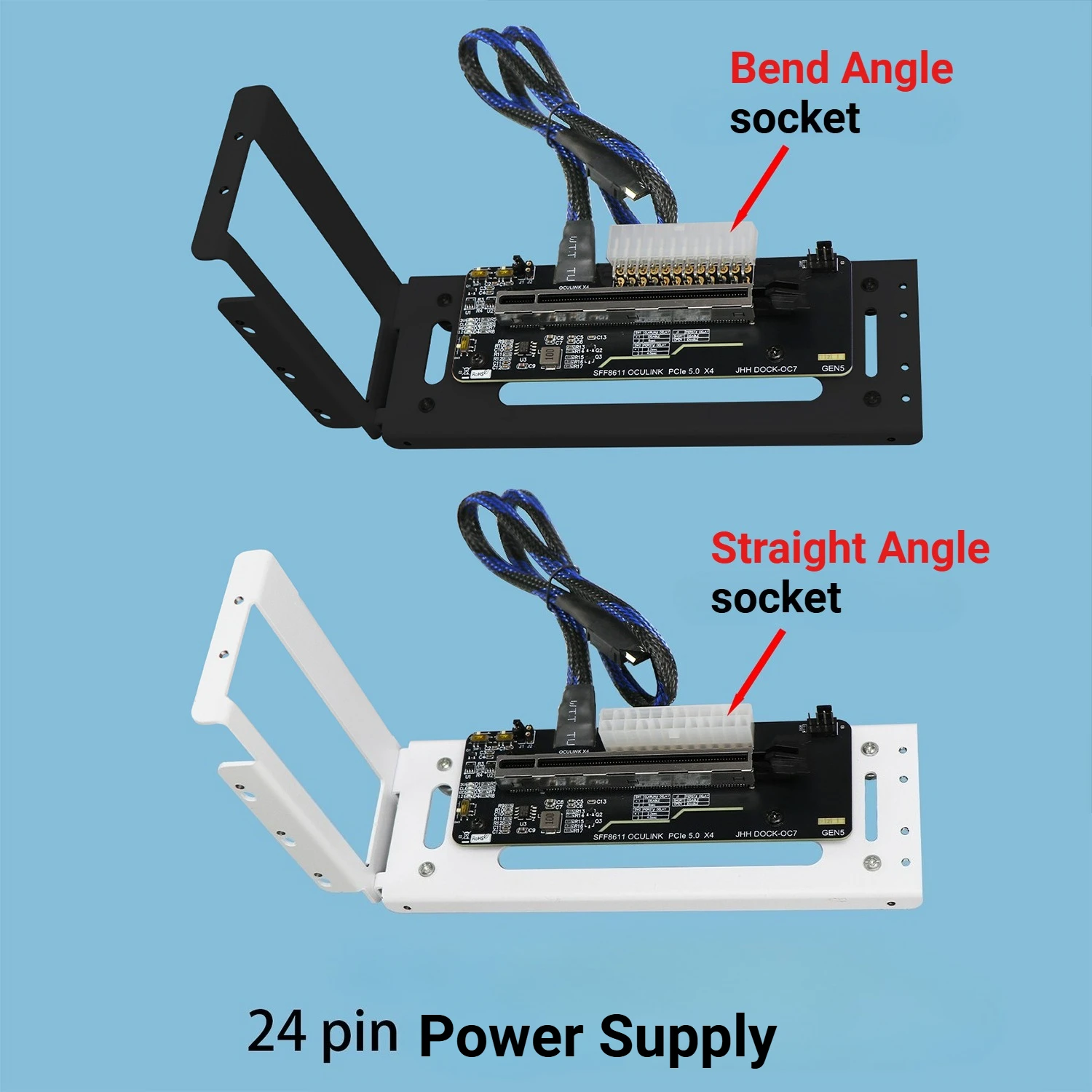 Nuevo PCIE 5,0 X4 eGPU Oculink tarjeta gráfica externa Dock GDP portátil M.2 estación de acoplamiento externa 8611 expansión GPU para juegos - imagen 5