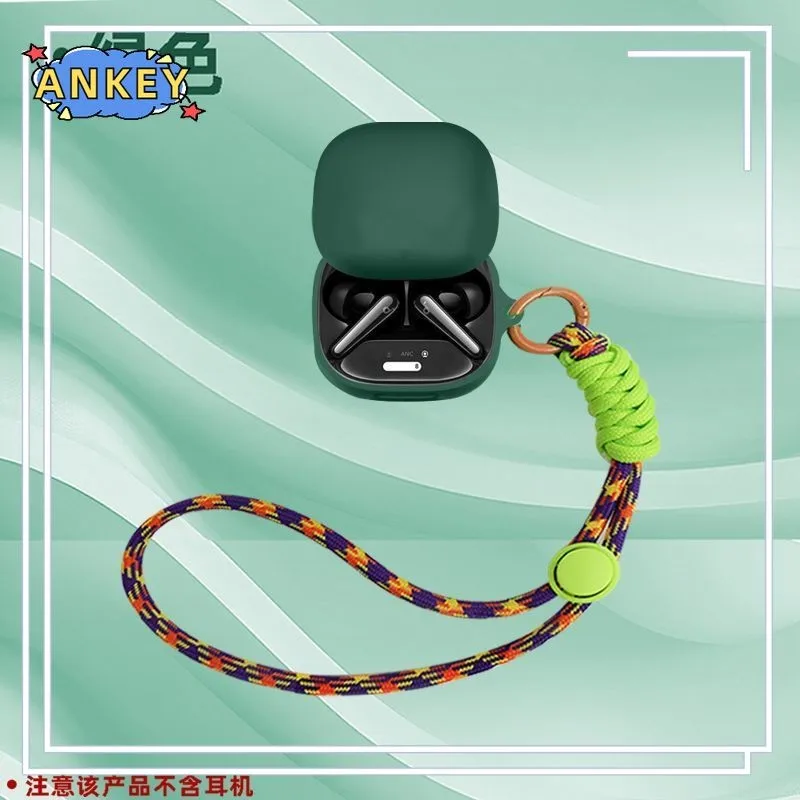 Funda protectora para Anker Soundcore Liberty 4 Pro, cordón de nailon, cubierta suave, funda de conchas Liberty4Pro, accesorios de correa de cuerda de mano