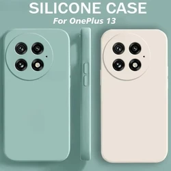Para OnePlus 13 funda Original de silicona líquida para teléfono OnePlus 13 One Plus 13 OnePlus13 funda suave a prueba de golpes cubierta de parachoques
