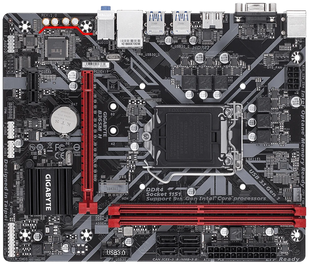 Nueva placa base Gigabyte TUF B365M-H LGA1151 DDR4HDMI M.2 mATX - imagen 3