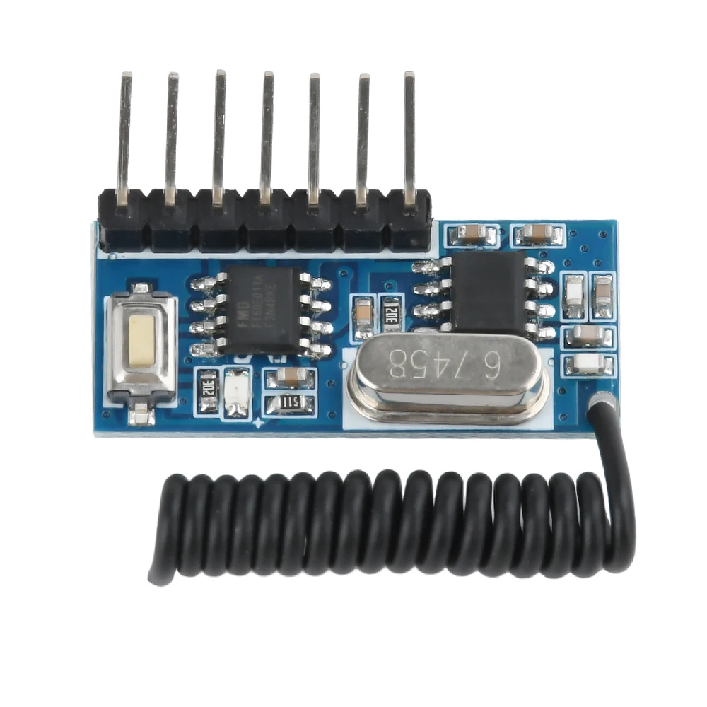 Transmisor de Control remoto RF de 433 Mhz, módulo de interruptor receptor de relé RF de 433mhz, interruptor inalámbrico, interruptor de Control de salida de 4 canales DIY - imagen 4