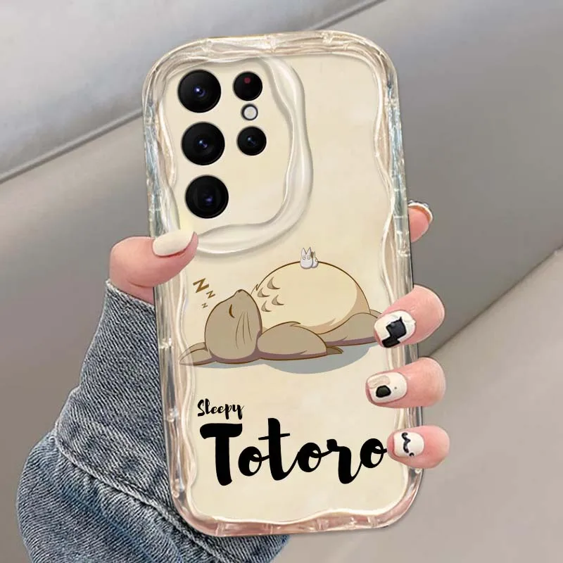 Funda de mi vecino Totoro para Samsung Galaxy S25 S24 S23 S22 S21 S20 Ultra Plus FE Lite Wave Oil funda de teléfono - imagen 5