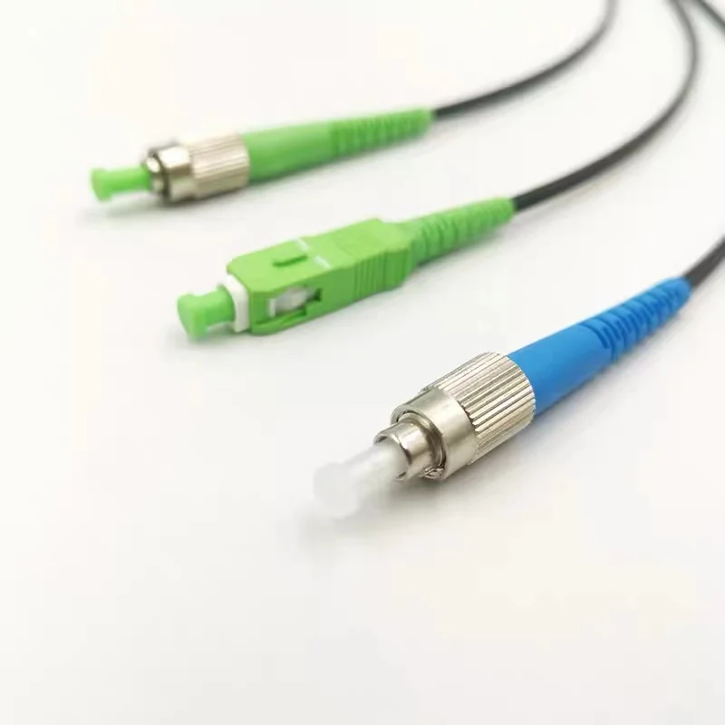 Cable de conexión de caída 10M-500M FCAPC-FCAPC para exteriores simplex FC SC LC APC 3 acero 100m200m cable de conexión de fibra óptica monomodo ftth - imagen 5