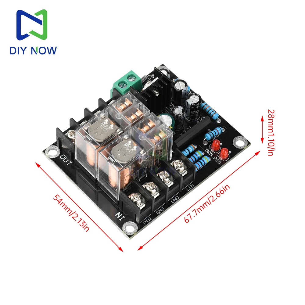 Placa de protección de altavoz AC 12-18V UPC1237, placa de protección de altavoz de relé paralelo Dual, fuente de alimentación independiente - imagen 5