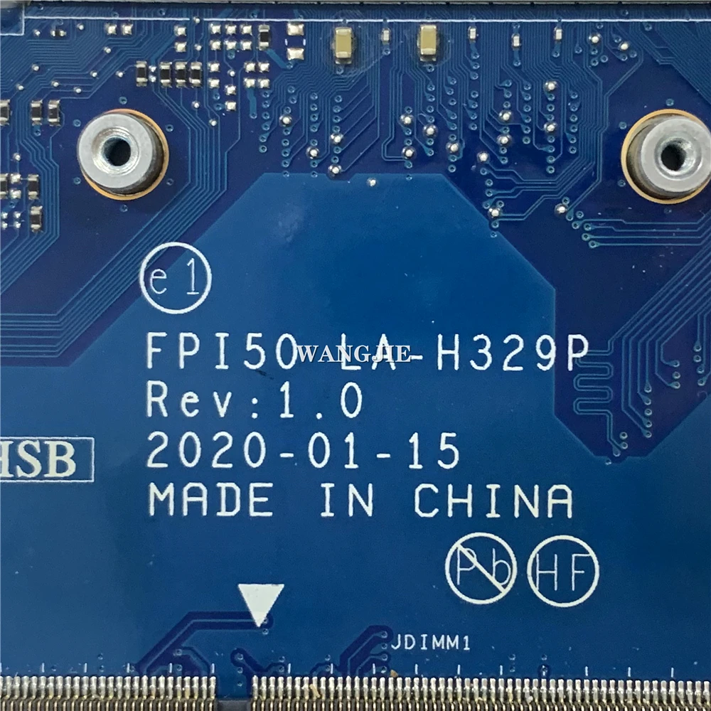 100% de trabajo para la placa base del ordenador portátil HP 15-DW I5-1035G1 Cpu integrado L86465-601 L86465-001 FPI50 LA-H329P completamente probado - imagen 3