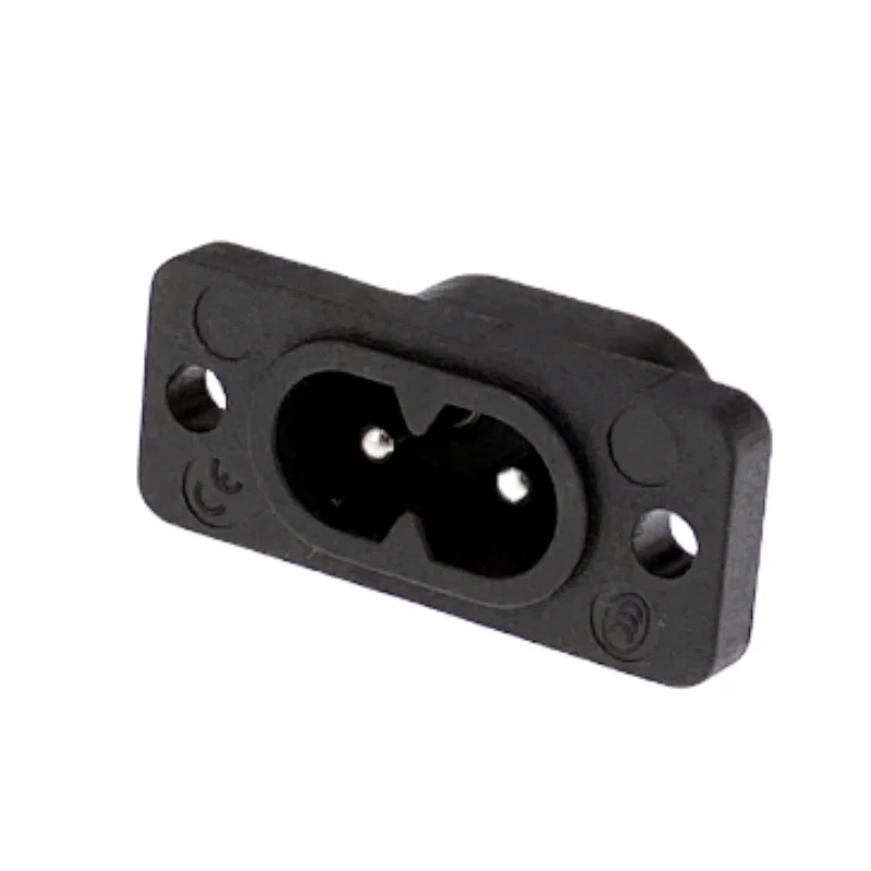 Fengyidz nuevo superventas AC250V 2.5A 5 uds 2Pin IEC 320 C8 enchufe de entrada de montaje de tornillo - imagen 5