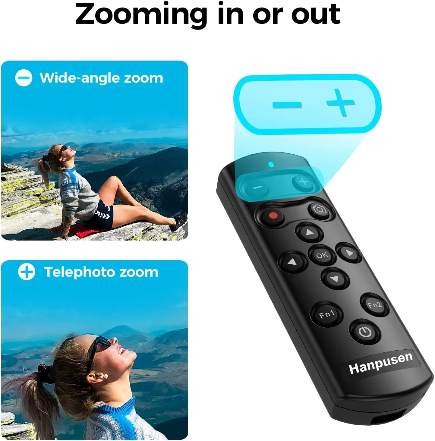 Hanpusen ML-L7B Disparador de control remoto inalámbrico para Nikon Z5 Z30 Z6II Z7II Zfc Z50 P950 A1000 B600 P1000; como Nikon ML-L7 - imagen 3