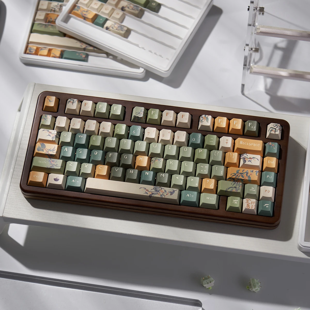 Teclas PBT Cherry URE perfil DYE-SUB personalidad teclas originales para teclados mecánicos MX 60/64/84/98/108 - imagen 2