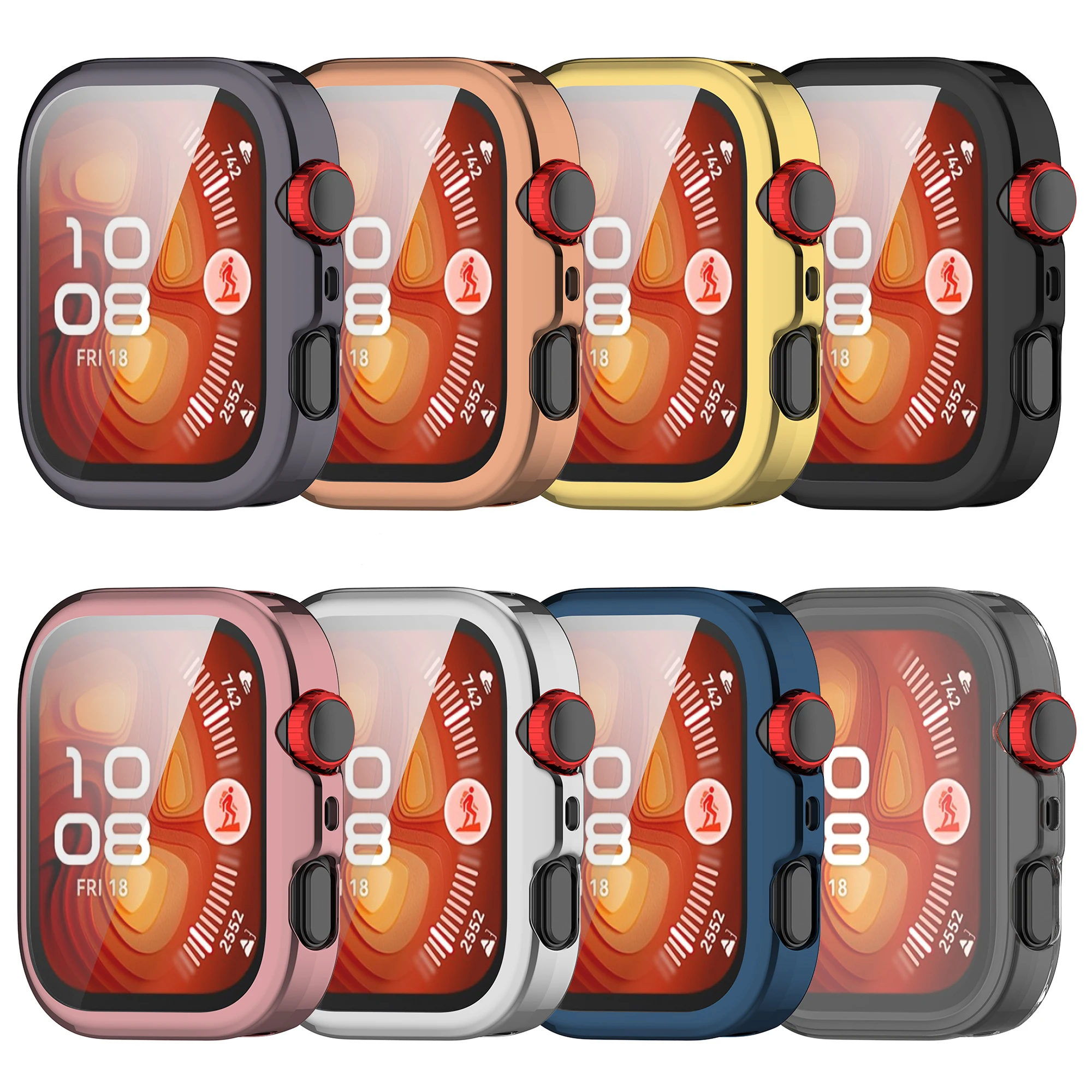 Funda protectora de TPU para Huawei Watch Fit 4/Fit4 Pro Protector de pantalla completa cubierta de parachoques - imagen 2