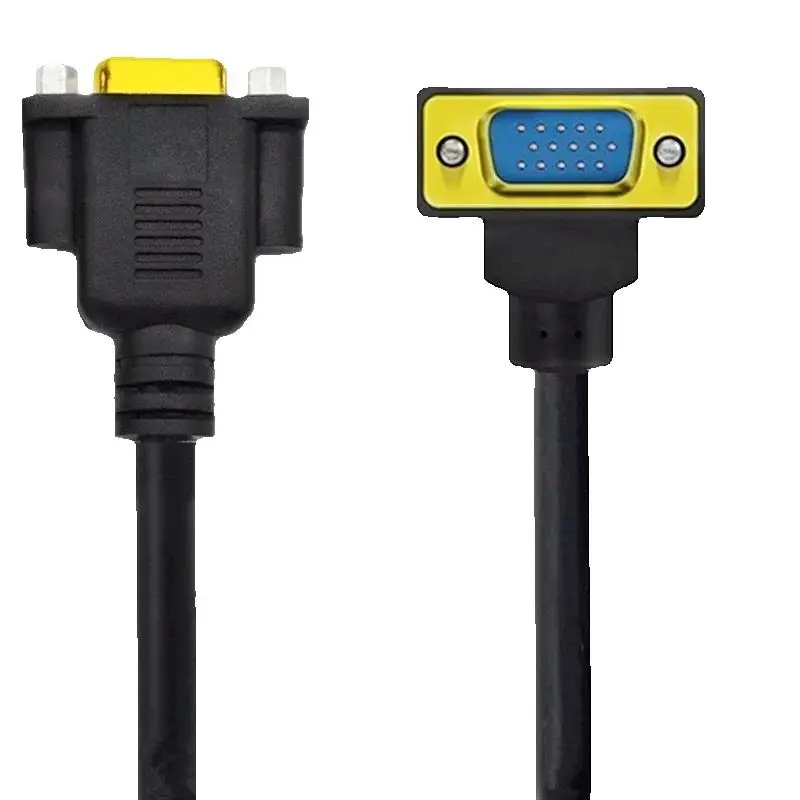 Cable de extensión VGA macho a macho hembra, Cable arriba abajo izquierdo derecho, 0,5 M, 1,5 m, Full HD, Monitor de ordenador y TV