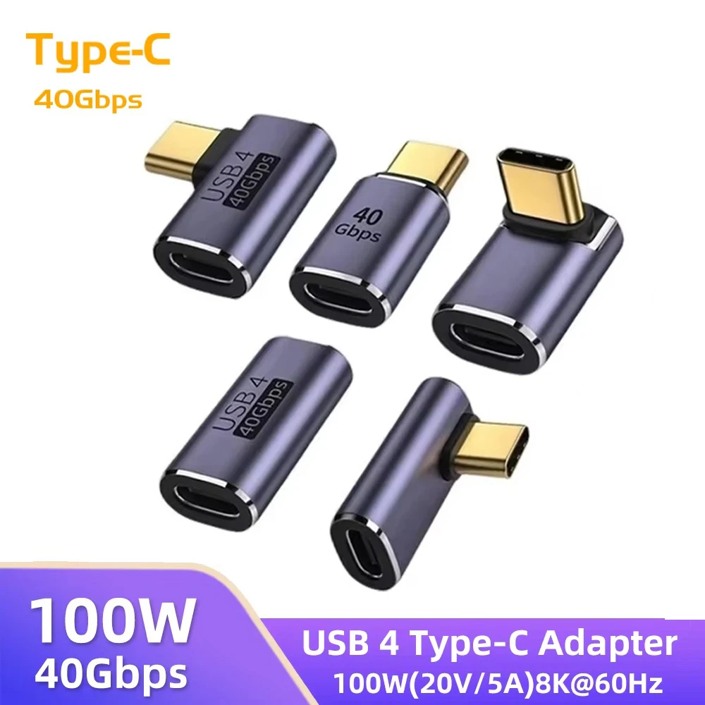 USB4.0 Thunderbolt 4 40 Gbps PD100W 5A USB C naar Type C Snel Opladen Converter OTG type C USB C Data Adapter voor Macbook 8K60HZ