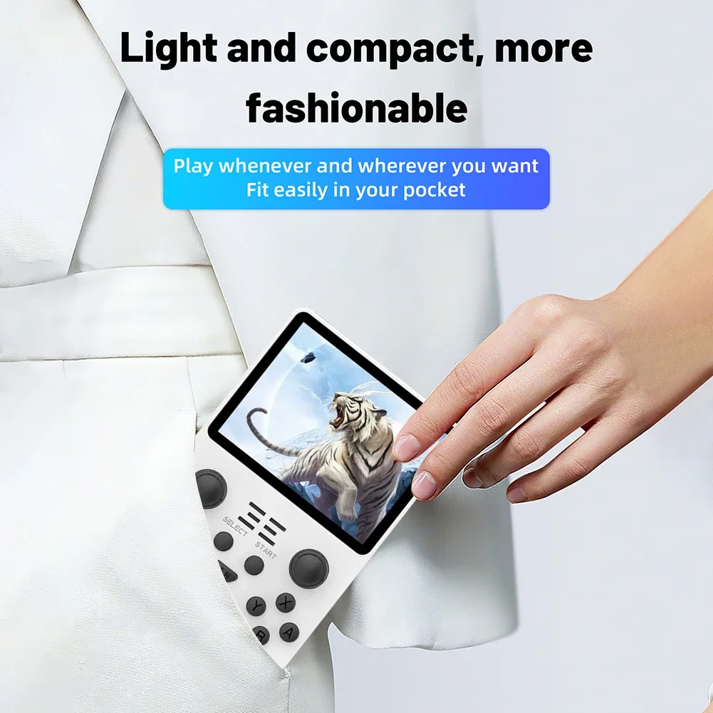 Consola de juegos portátil POWKIDDY RGB20S, sistema Retro de código abierto, regalos para niños, consola de juegos con doble Joystick RK3326 - imagen 3