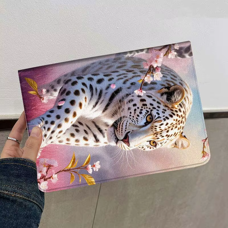 Patrón fresco de leopardo Animal para Lenovo Xiaoxin Pad Pro Tab M10 K10 Plus 3. ° Y700 Gen 11 11,2 11,5 12,7 8,8 pulgadas funda para tableta - imagen 3